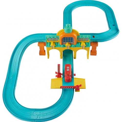 Auldey Toys Chuggington Eu All Aboard Starter Includes Motorised Wilson Figure Of 8 Track Set Train Depot 890501 6911400407396
