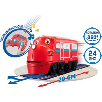 Auldey Toys Chuggington Eu Radio Rc Train Toy | 2-Button Remote Control | With Sounds And Talking Wilson, Red 890701 69114004074