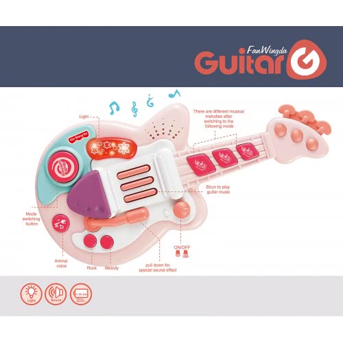 Toys-shop Choice Κιθάρα Παιδική 46Εκ Ροζ JM086954 6990521869542
