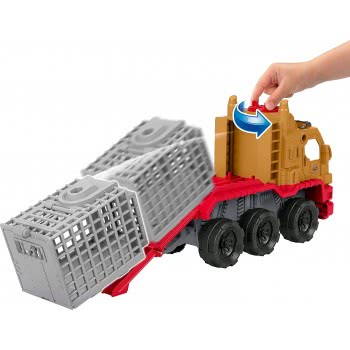 Mattel Jurassic World Imaginext Φορτηγό-Κλουβί Δεινοσαύρων και Γιαζ HCH97 194735010790