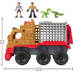Mattel Jurassic World Imaginext Φορτηγό-Κλουβί Δεινοσαύρων και Γιαζ HCH97 194735010790