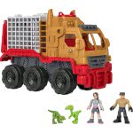 Mattel Jurassic World Imaginext Φορτηγό-Κλουβί Δεινοσαύρων και Γιαζ HCH97 194735010790