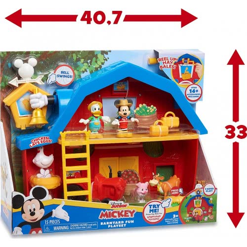 Giochi Preziosi Mickeys Farm Αγρόκτημα 14 Τεμάχια Με Λειτουργίες Ήχου MCC10000 8056379119814