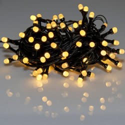 Epam 400 Χριστουγεννιάτικα Λαμπάκια LED Θερμό Λευκό 43Μ Σε Σειρά Με Μαύρο Καλώδιο XLMILKY400-BWW/31V 5203266064488