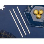 OEM Καλαμάκια Αστέρια Λευκό-Χρυσό (10Pcs) 19,5 Εκ. SPP5M-019 5902230714632