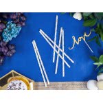 OEM Paper Straws Stars White-Gold (10Pcs) SPP5M-019 5902230714632