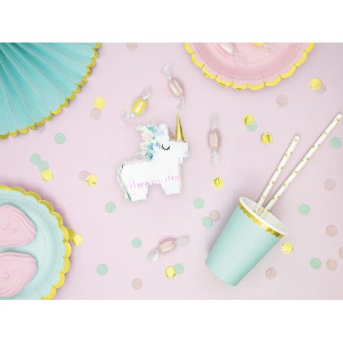 OEM Paper Straws Stars White-Gold (10Pcs) SPP5M-019 5902230714632