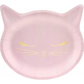 OEM Plates Cat Pink-Gold (6Pcs) Cat Collection TPP42 5902230795594