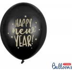 OEM Balloons Happy New Year Black (6Pcs) Stars SB14P-201-010-6 5902230762640