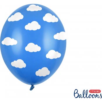 OEM Μπαλόνια 30cm, Σύννεφα Pastel Cornflower Μπλε SB14P-230-001-6 5901157494085