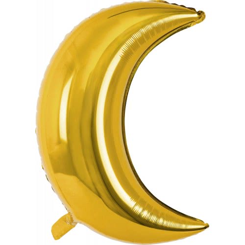 OEM Foil Balloon Moon, 60Cm Μπαλόνι Φεγγάρι Χρυσό FB16M-019 5900779104310