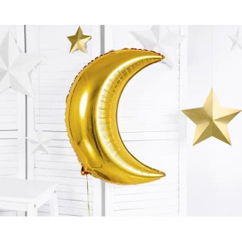 OEM Foil Balloon Moon, 60Cm Μπαλόνι Φεγγάρι Χρυσό FB16M-019 5900779104310