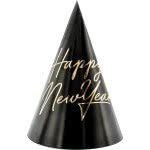OEM Party Hats Happy New Year Black-Gold (6Pcs) CPP27 5900779165229