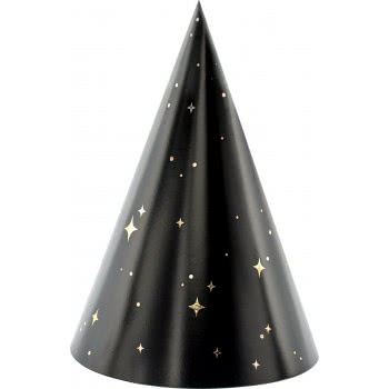 OEM Καπέλα Happy New Year Black-Gold (6Pcs) 16Cm CPP27 5900779165229