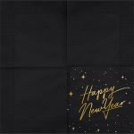 OEM Napkins Happy New Year Black (20Pcs) Stars SP33-82-010-019ME 5900779113640