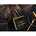 OEM Napkins Happy New Year Black (20Pcs) Stars SP33-82-010-019ME 5900779113640