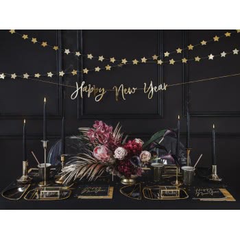 OEM Napkins Happy New Year Black (20Pcs) Stars SP33-82-010-019ME 5900779113640