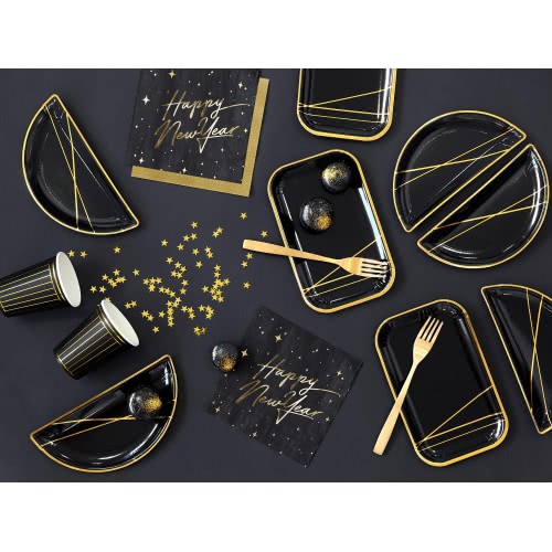 OEM Napkins Happy New Year Black (20Pcs) Stars SP33-82-010-019ME 5900779113640