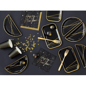 OEM Napkins Happy New Year Black (20Pcs) Stars SP33-82-010-019ME 5900779113640