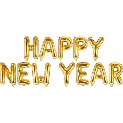 OEM Foil Balloon Happy New Year, 422X46 Cm, Gold FB49M-019 5900779119796