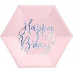 OEM Plates Happy B'day!, Light Powder Pink, 20Cm TPP63-081PJ 5900779113046