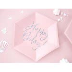 OEM Plates Happy B'day!, Light Powder Pink, 20Cm TPP63-081PJ 5900779113046