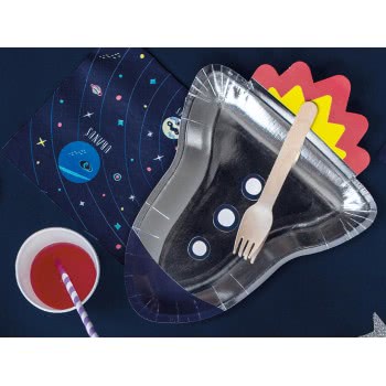 OEM Paper Plates Space Party - Rocket, 21.5X29.5Cm. TPP48 5900779101692