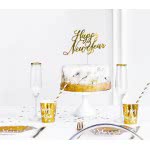 OEM Cake Topper Happy New Year, Gold, 24Cm KPT32-019M 5902230767621