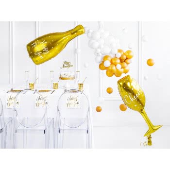 OEM Cake Topper Happy New Year, Gold, 24Cm KPT32-019M 5902230767621