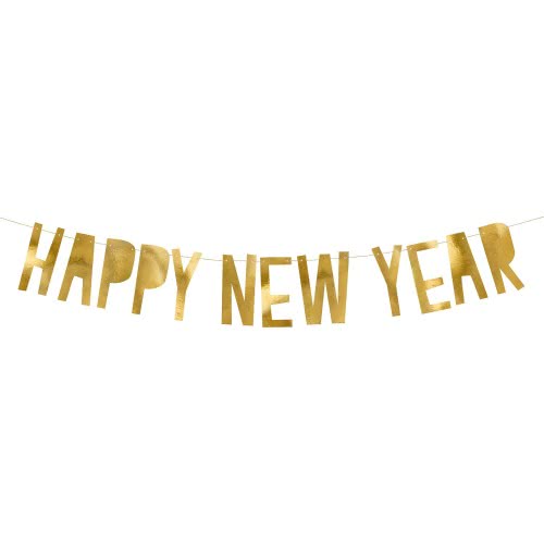 OEM Banner Happy New Year, Gold, 10 X 90 Cm GRL46-019M 5902230776128