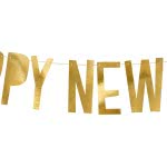 OEM Banner Happy New Year, Gold, 10 X 90 Cm GRL46-019M 5902230776128
