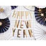 OEM Banner Happy New Year, Gold, 10 X 90 Cm GRL46-019M 5902230776128
