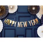 OEM Banner Happy New Year, Gold, 10 X 90 Cm GRL46-019M 5902230776128