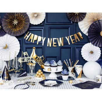 OEM Banner Happy New Year, 10 X 90 Cm Χρυσό GRL46-019M 5902230776128
