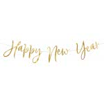 OEM Banner Happy New Year, Gold, 66X18cm Ευτυχισμένο Το Νέο Έτος Χρυσό GRL88-019M 5900779112025