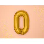 OEM Foil Μπαλόνι Αριθμός 0 35Cm Χρυσό FB10M-0-019 5902230772489