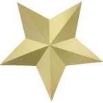 OEM Decoration Stars Gold (6Pcs) DWG1-019 5902230714281