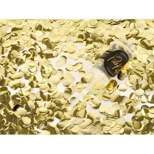 OEM Confetti Push Pop, Gold PPK5-019 5902230759732