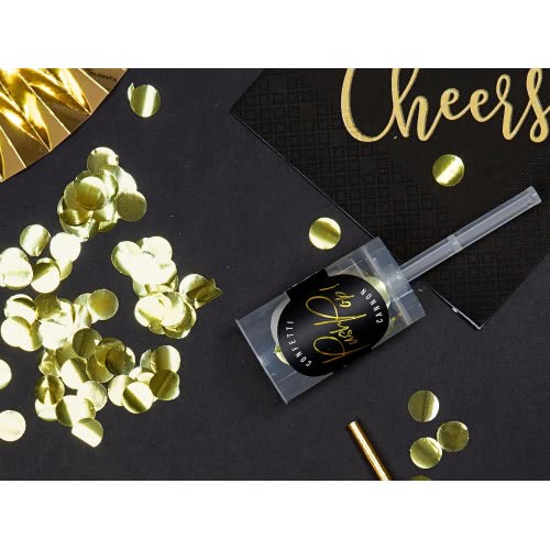 OEM Confetti Push Pop, Gold PPK5-019 5902230759732