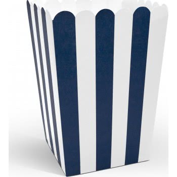 OEM Popcorn Κύπελλα Μπλε Ριγέ (6Pcs) POP7 5902230712287