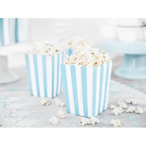 OEM Popcorn Κύπελλα Μπλε Ριγέ (6Pcs) POP7 5902230712287