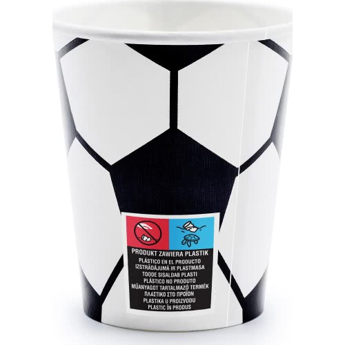 OEM Paper Cups Football, Mix, 220Ml KPP72-EU3 5900779191440