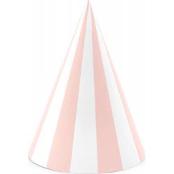 OEM Striped Party Hats, Light Pink, 16Cm CPP18-081J 5900779103702