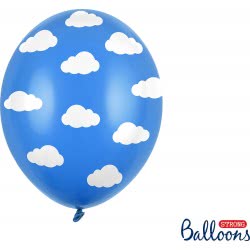 OEM Balloons 30Cm, Clouds, Pastel Cornflower Blue Extra Strong SB14P-230-001 5901157492500