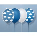 OEM Balloons 30Cm, Clouds, Pastel Cornflower Blue Extra Strong SB14P-230-001 5901157492500
