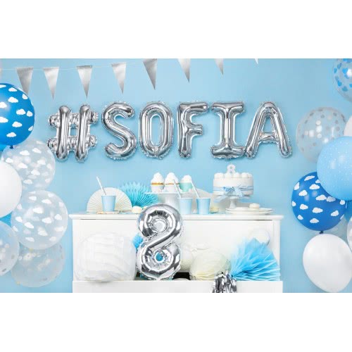 OEM Μπαλόνια 30Cm, Σύννεφα, Παστέλ Cornflower Μπλε Extra Strong SB14P-230-001 5901157492500
