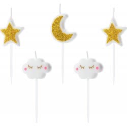 OEM Κεριά Γενεθλίων Little Star, Mix, 2-3Cm (5Pcs) SCS-5 5900779105799