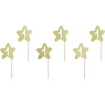 OEM Cupcake Toppers 1St Birthday, Διακοσμητικά Γλυκών KPM25-019B 5902230767638