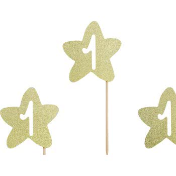 OEM Cupcake Toppers 1St Birthday, Διακοσμητικά Γλυκών KPM25-019B 5902230767638