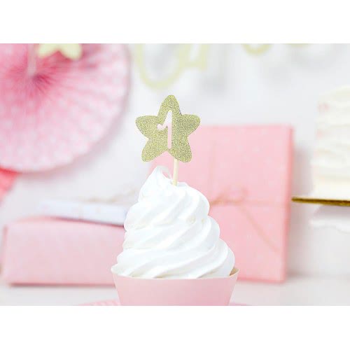 OEM Cupcake Toppers 1St Birthday, Διακοσμητικά Γλυκών KPM25-019B 5902230767638